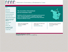 Tablet Screenshot of aoec.org